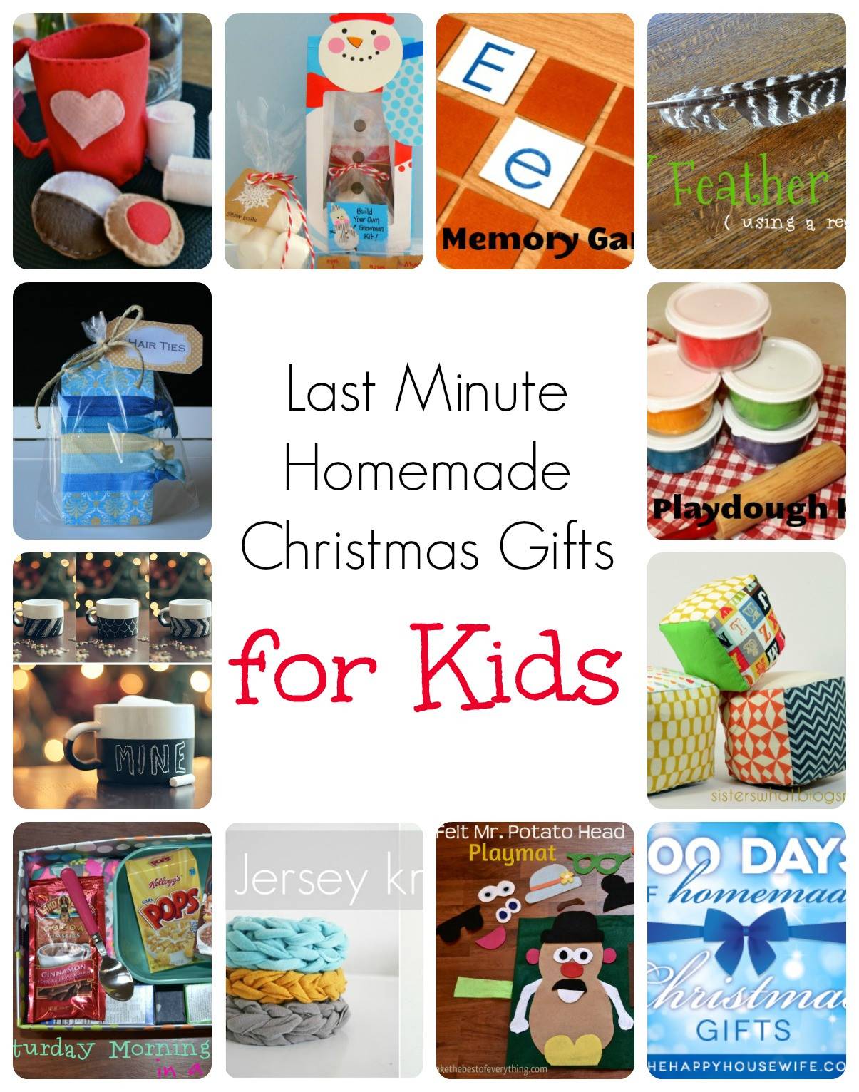 Cheap Christmas Gifts For Children
 Last Minute Homemade Christmas Gifts for Kids The Happy