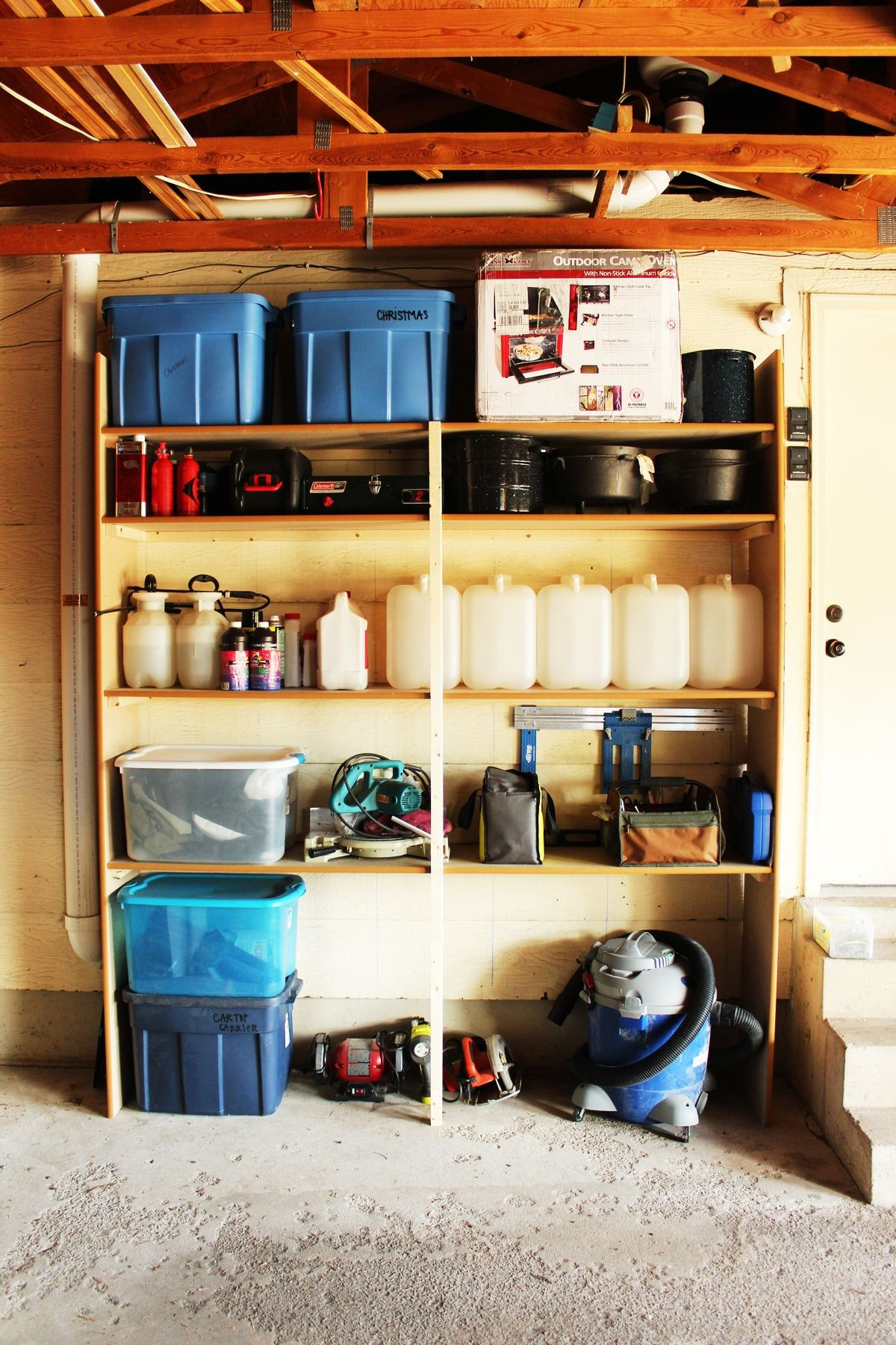 Cheap DIY Garage Organization
 DIY Fast and Easy Built In Wall Garage Shelves