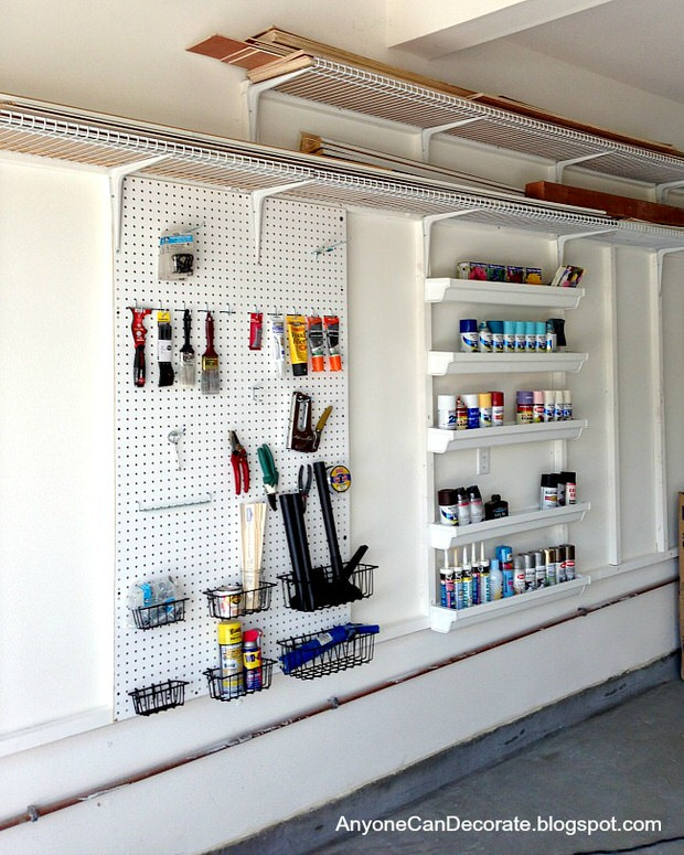 Cheap Garage Organization
 Garage Storage on a Bud • The Bud Decorator