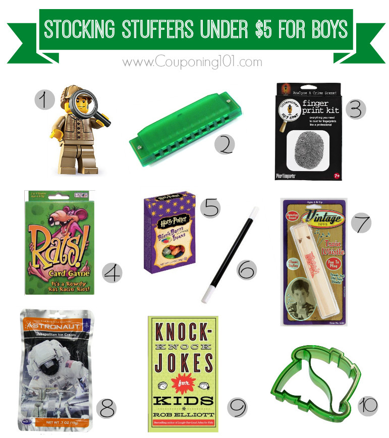 Cheap Gift Ideas For Boys
 10 Stocking Stuffer Ideas for Boys for $5 or Less