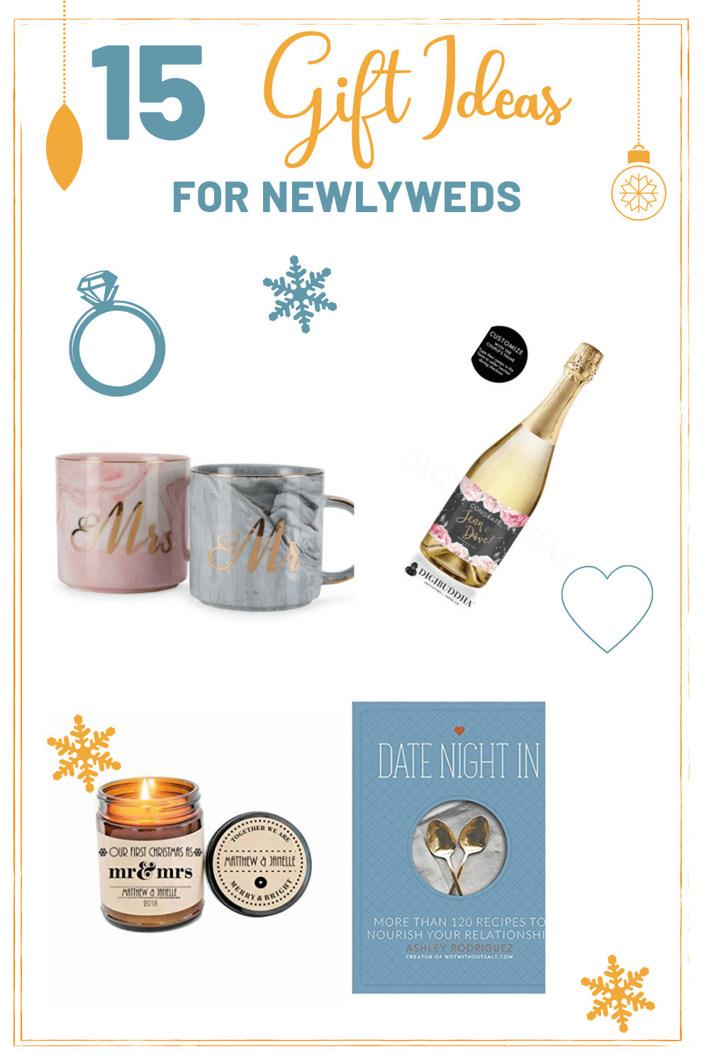 Cheap Gift Ideas For Couples
 15 Christmas Gift Ideas For Newlyweds With images