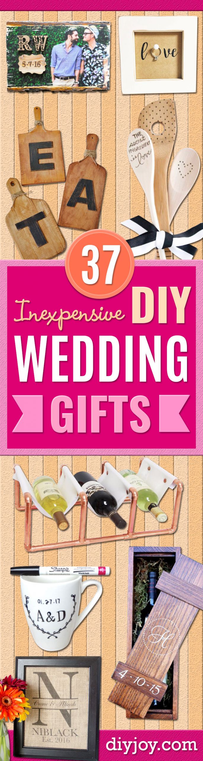Cheap Gift Ideas For Couples
 37 Expensive Looking DIY Wedding Gifts That Are Sure To
