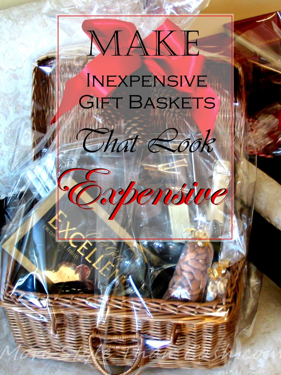 Cheap Homemade Gift Basket Ideas
 Make Inexpensive Gift Baskets that Look Expensive