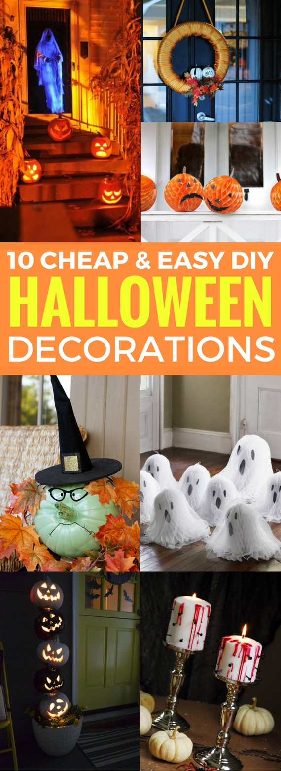 Cheap Indoor Halloween Decorations
 10 Cheap And Easy DIY Halloween Decorations Craftsonfire