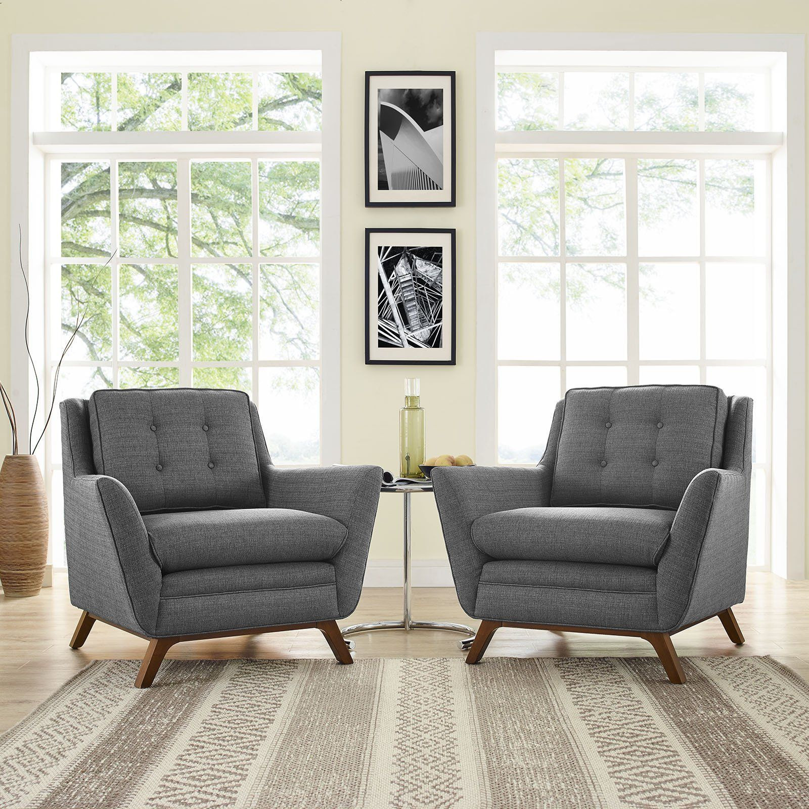 Cheap Modern Living Room Furniture
 Modway Furniture Modern Beguile 2 Piece Upholstered Fabric