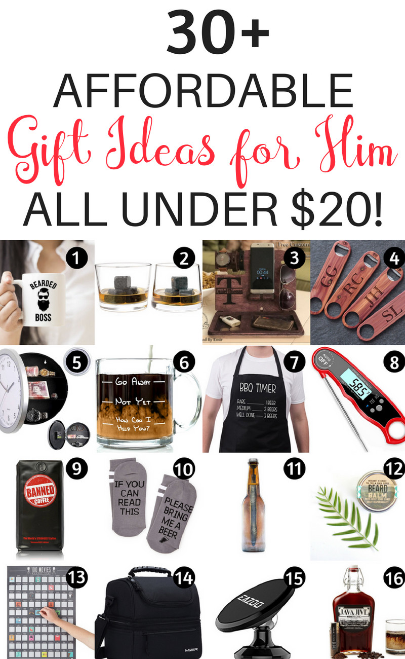 Cheap Valentine Gift Ideas For Men
 20 Gifts for Him Under $20 That Will Rock His World