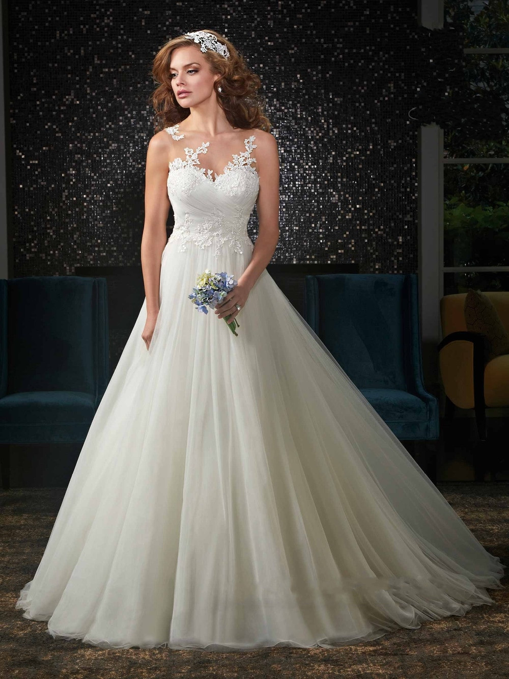 Cheap Wedding Dresses Online
 y Sheer Back Vintage Wedding Dress Vestidos De Novia