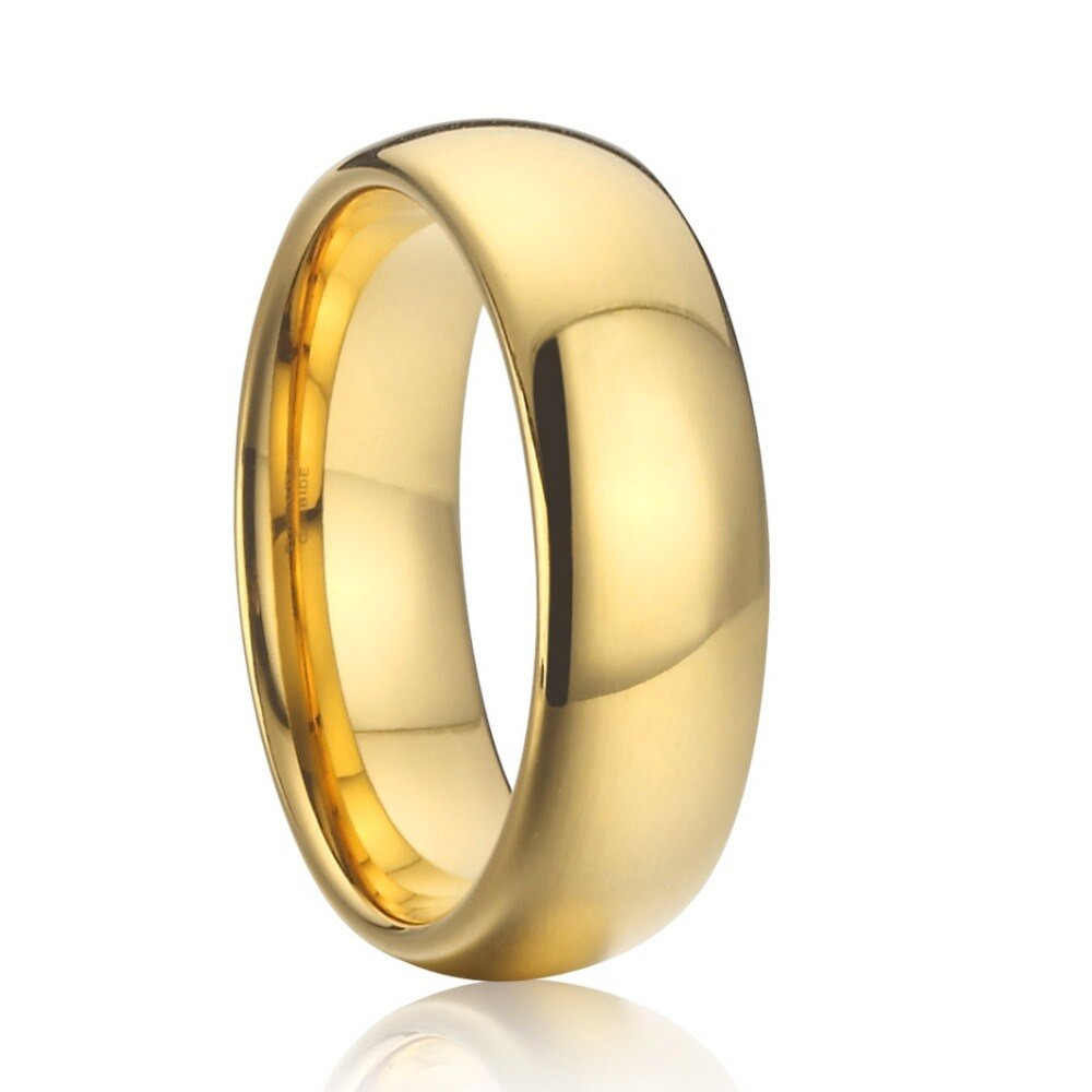 Cheap Wedding Rings For Men
 Aliexpress Buy Gold Color Wedding Band Tungsten Ring