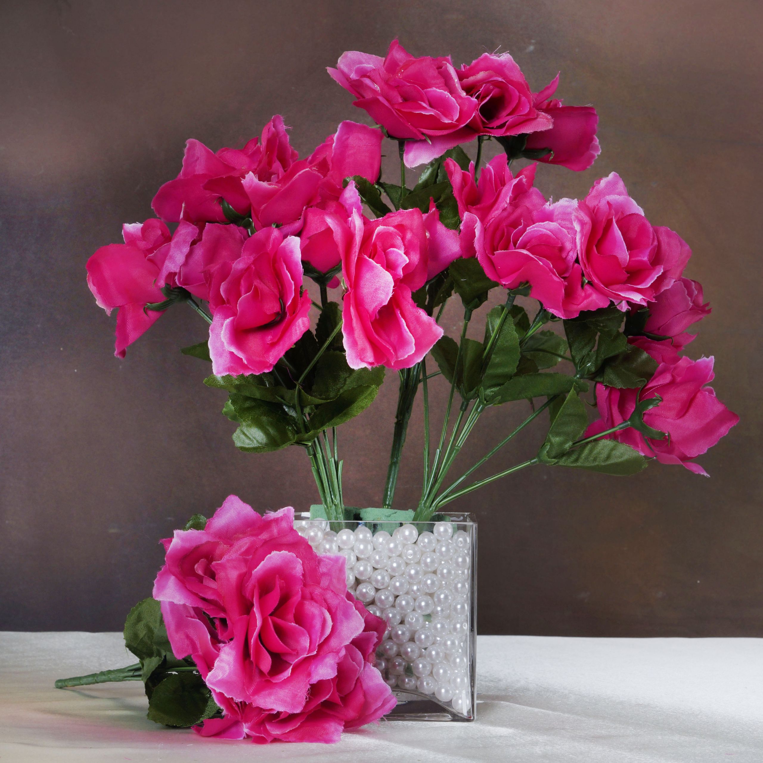 Cheap Wholesale Wedding Flowers
 168 Silk OPEN ROSES WEDDING Bouquets FLOWERS Centerpieces
