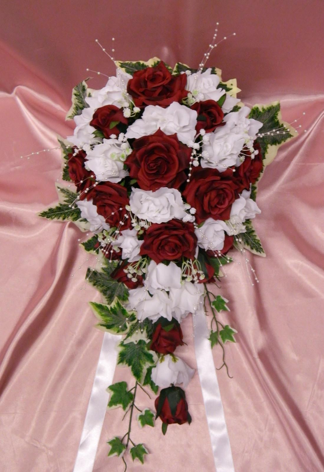 Cheap Wholesale Wedding Flowers
 Wholesale Silk Artificial Wedding Flowers Roses With Ivy