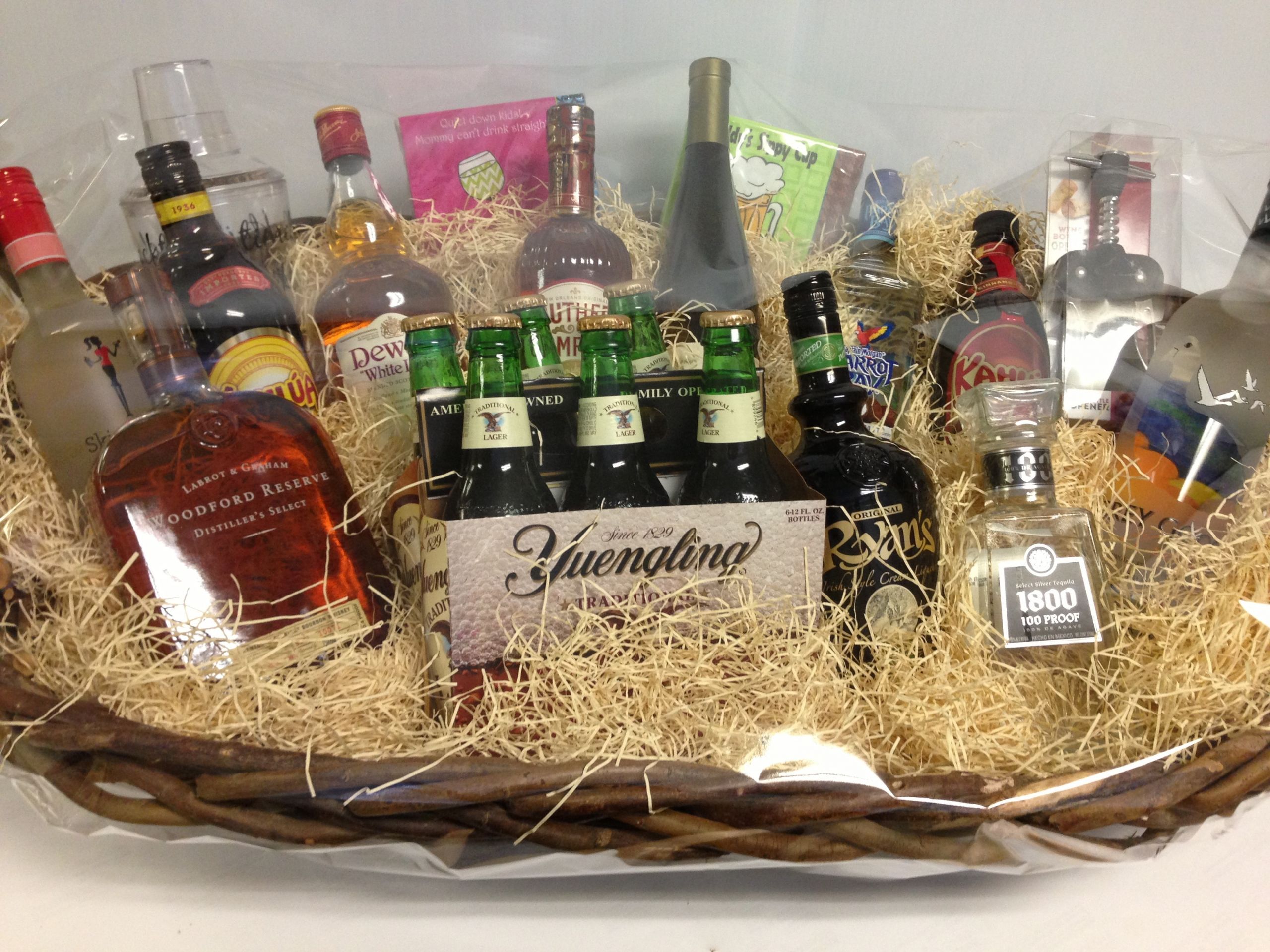 Liquor raffle basket ideas