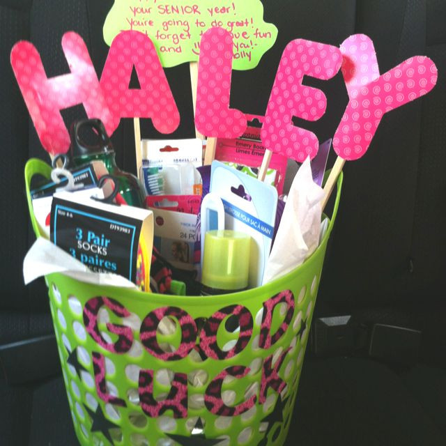 Cheerleading Gift Basket Ideas
 Good luck basket All from the dollar store