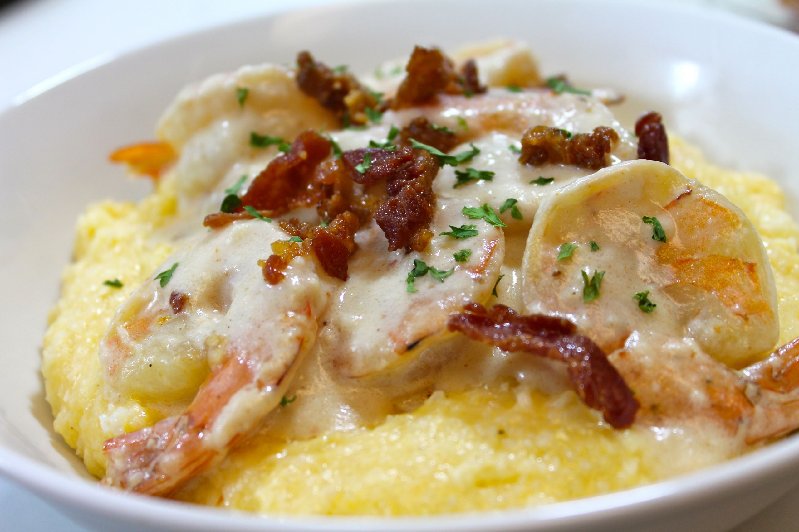 Cheese Grits And Shrimp
 creamy southern shrimp and cheese grits