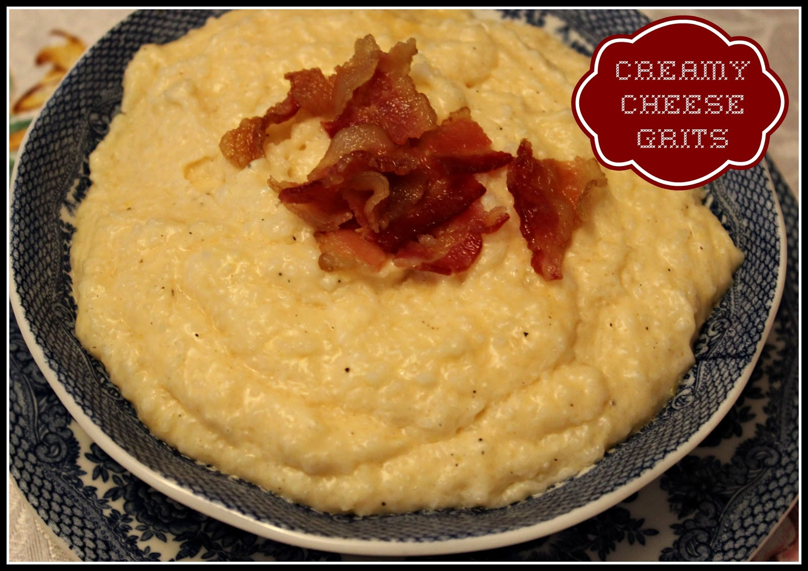 Cheese Grits And Shrimp
 Sweet Tea and Cornbread Creamy Cheese Grits