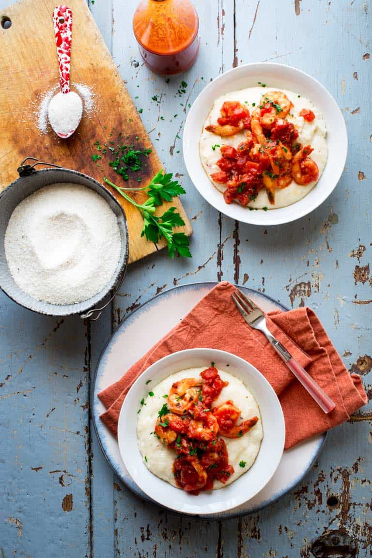 Cheese Grits And Shrimp
 spicy shrimp and cheese grits with tomato Healthy