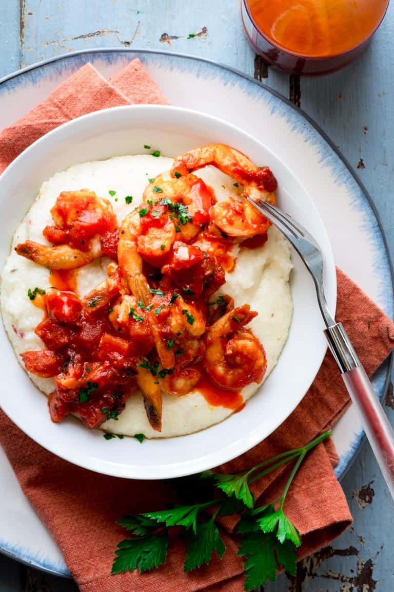 Cheese Grits And Shrimp
 spicy shrimp and cheese grits with tomato Healthy