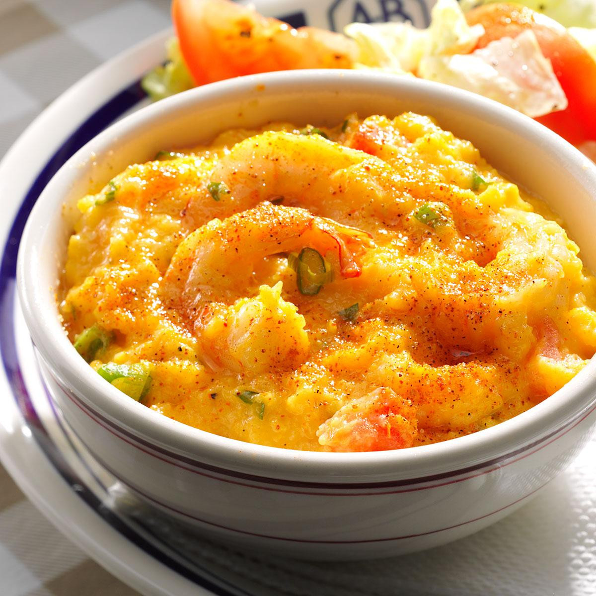 Cheese Grits And Shrimp
 Carolina Shrimp & Cheddar Grits Recipe