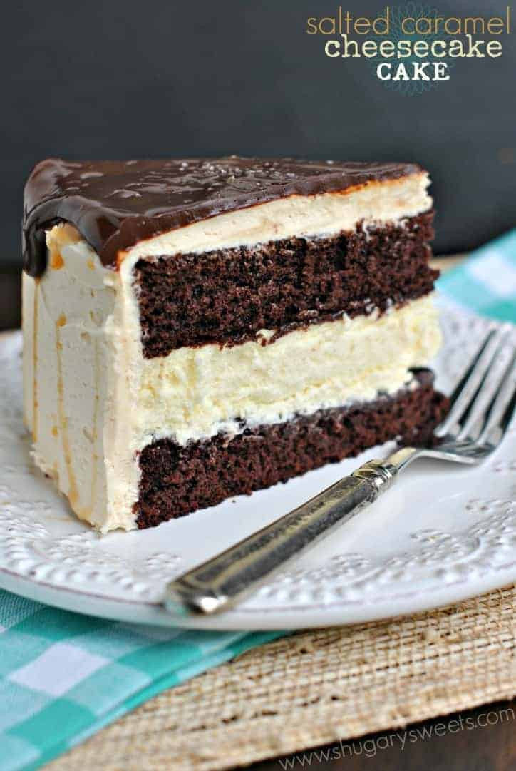 Cheesecake Cake Recipe
 Salted Caramel Chocolate Cheesecake Cake Shugary Sweets