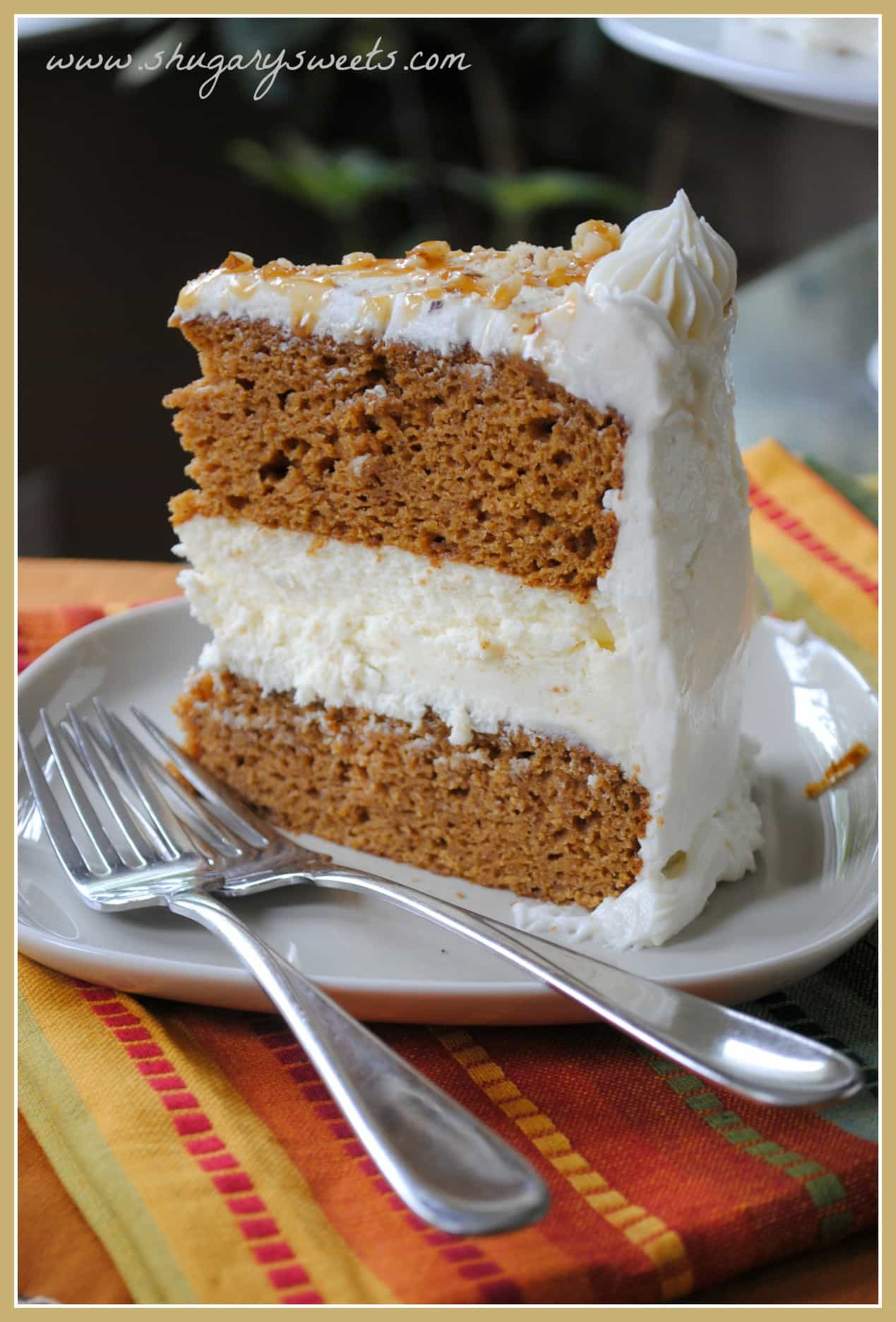 Cheesecake Cake Recipe
 Pumpkin Cheesecake Cake Shugary Sweets