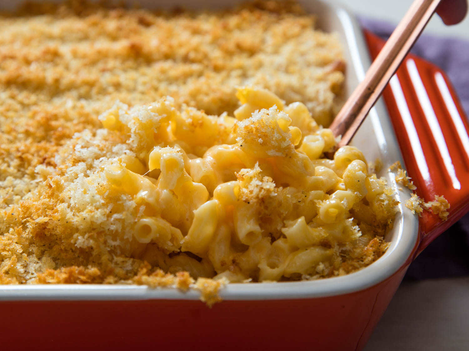 Cheesy Baked Macaroni And Cheese Recipe
 Two Roads to Gooey Stretchy Extra Cheesy Baked Mac and