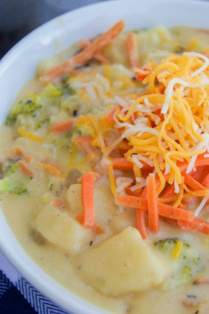 Cheesy Vegetable Chowder
 Cheesy Ve able Chowder The Diary of a Real Housewife
