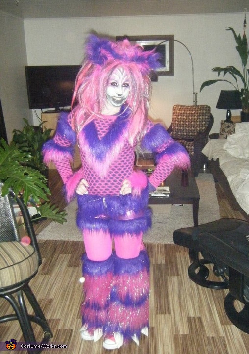 Cheshire Cat DIY Costume
 Homemade Alice in Wonderland Cheshire Cat Costume 2 3
