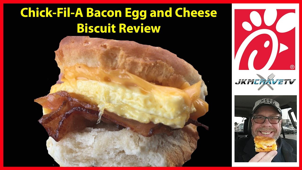 Chick Fil A Bacon Egg &amp; Cheese Biscuit
 Chick fil A Bacon Egg and Cheese Biscuit Taste Test Review