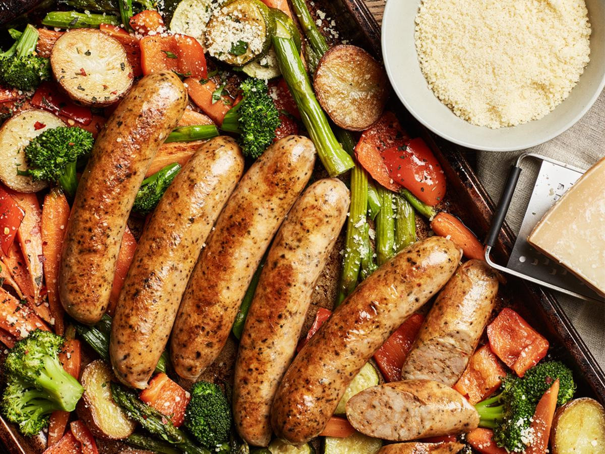 Chicken And Italian Sausage
 e Pan Robust Italian Chicken Sausage and Veggies Recipe