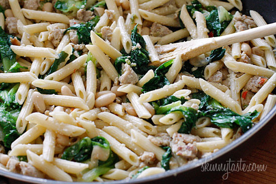 Chicken And Italian Sausage
 Pasta with Italian Chicken Sausage Escarole and Beans