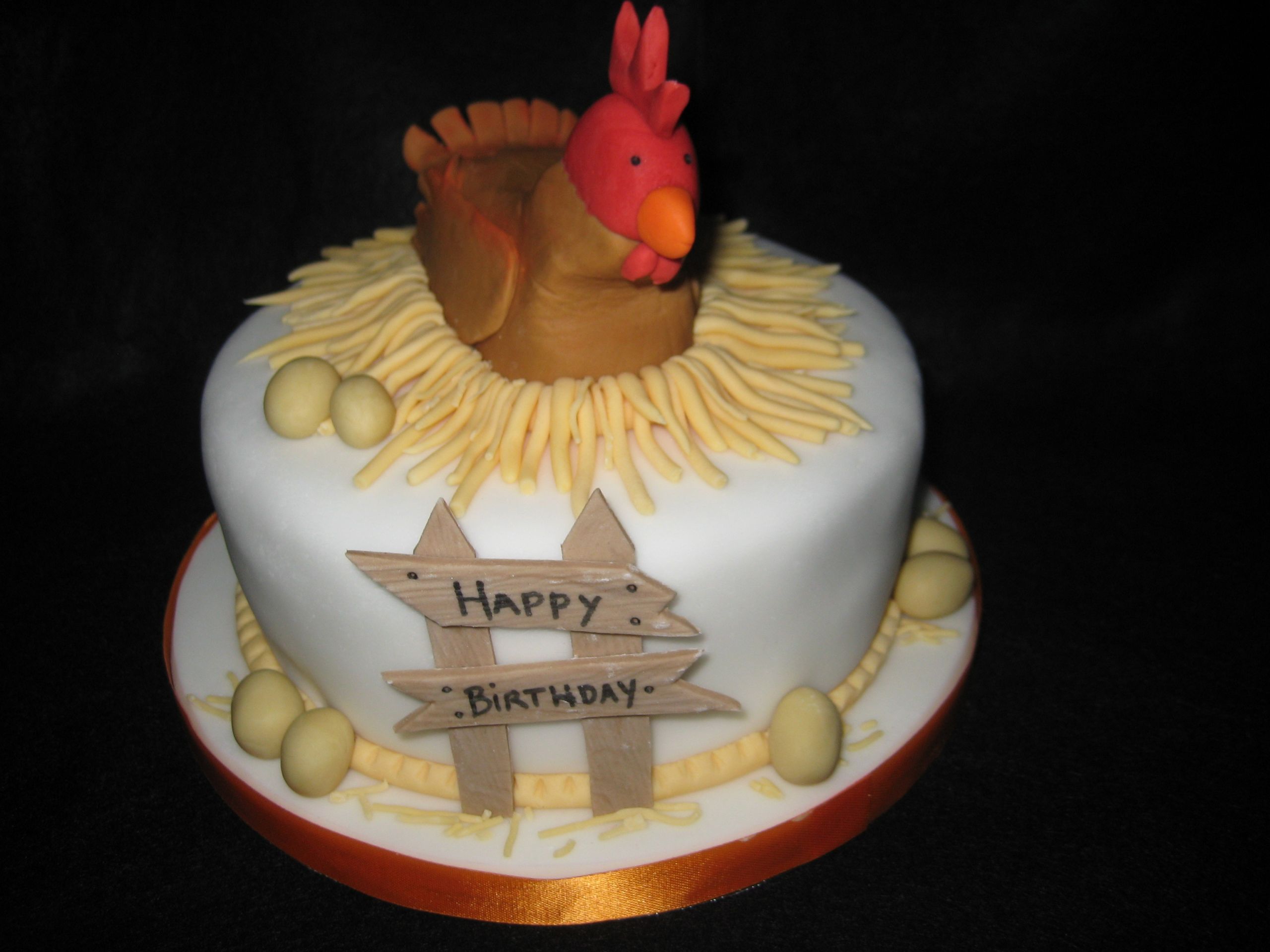 Chicken Birthday Cake
 Chicken Hen Birthday Cake