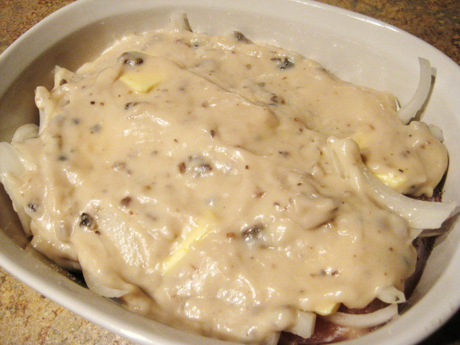 Chicken Breast And Mushroom Soup
 Dwelling & Telling Baked Cream of Mushroom Chicken