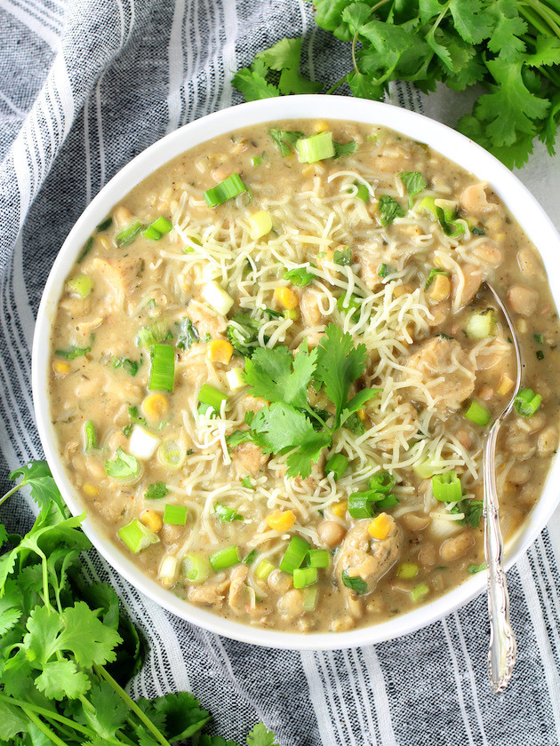 Chicken Chili With White Beans
 Creamy White Chicken Chili with Great Northern Beans