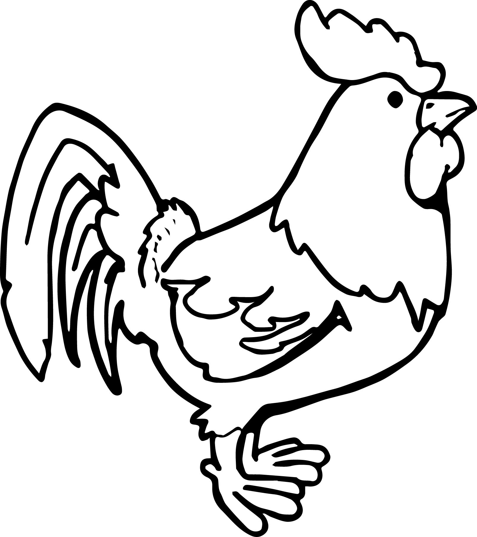 Chicken Coloring Pages For Adults
 Chicken Coloring Pages Best Coloring Pages For Kids