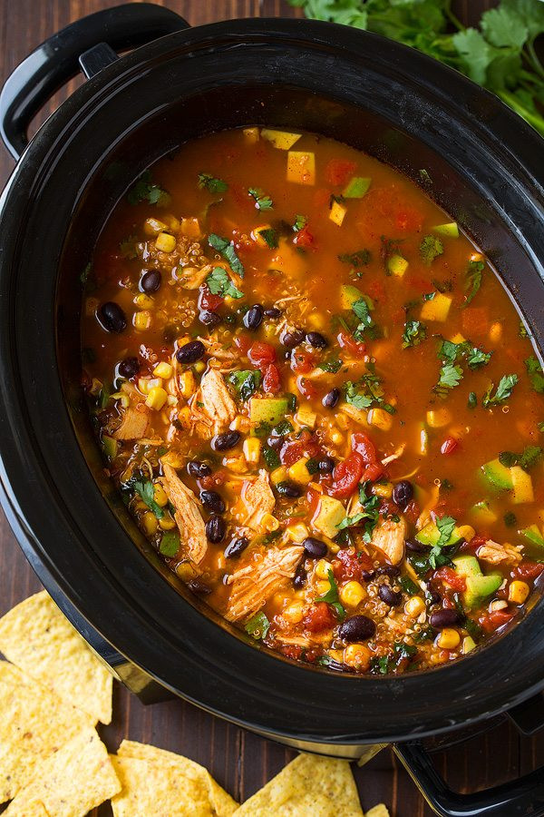 Chicken Enchilada Soup Chili'S
 Chicken Enchilada Soup Slow Cooker Recipe Cooking Classy