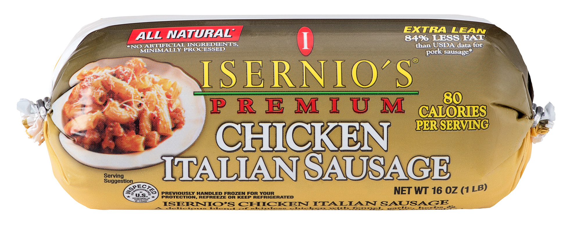 Chicken Italian Sausage
 Chicken Sausage Rolls Isernio s Premium