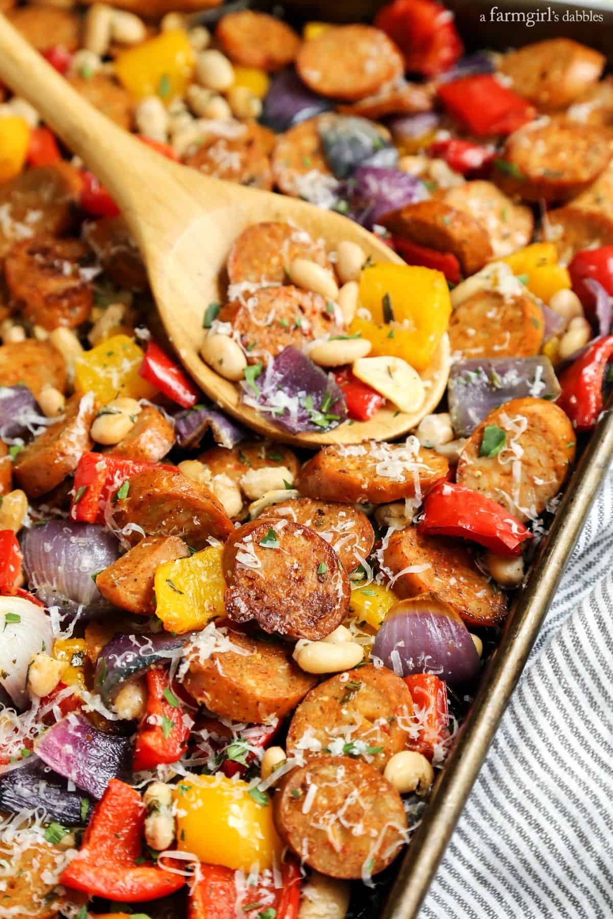 Chicken Italian Sausage
 Sheet Pan Italian Chicken Sausage with White Beans and