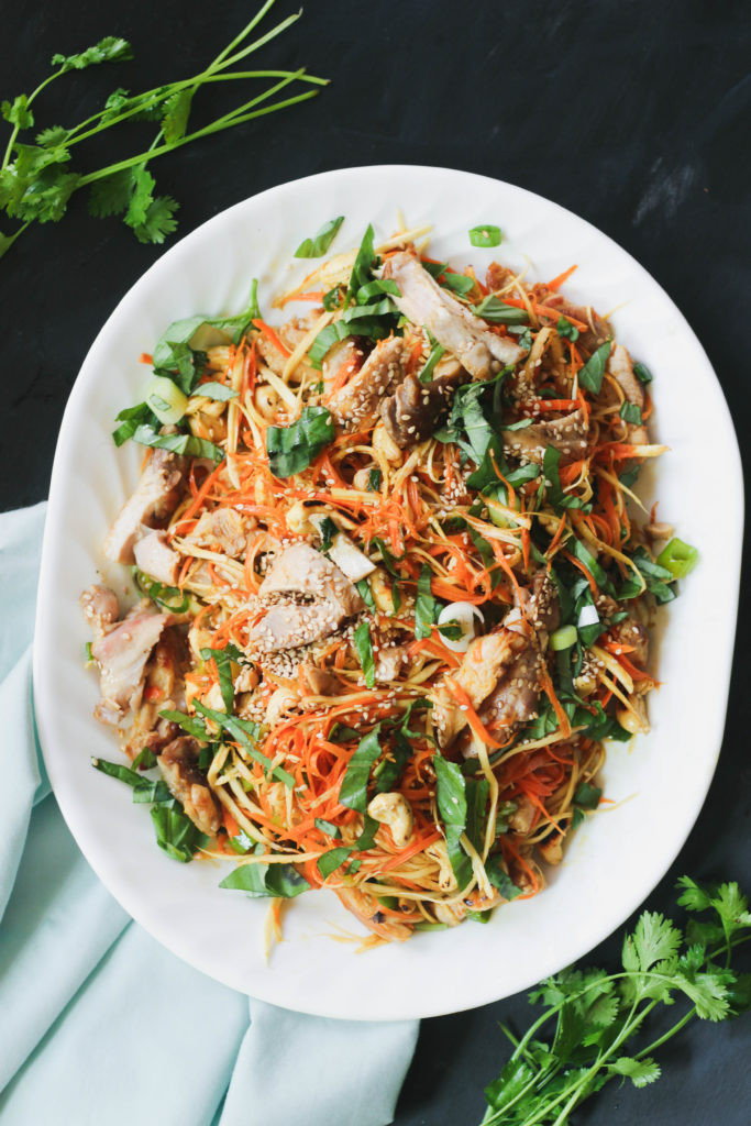 Chicken Noodle Salad
 Paleo Asian Chicken "Noodle" Salad [Video] – What Great