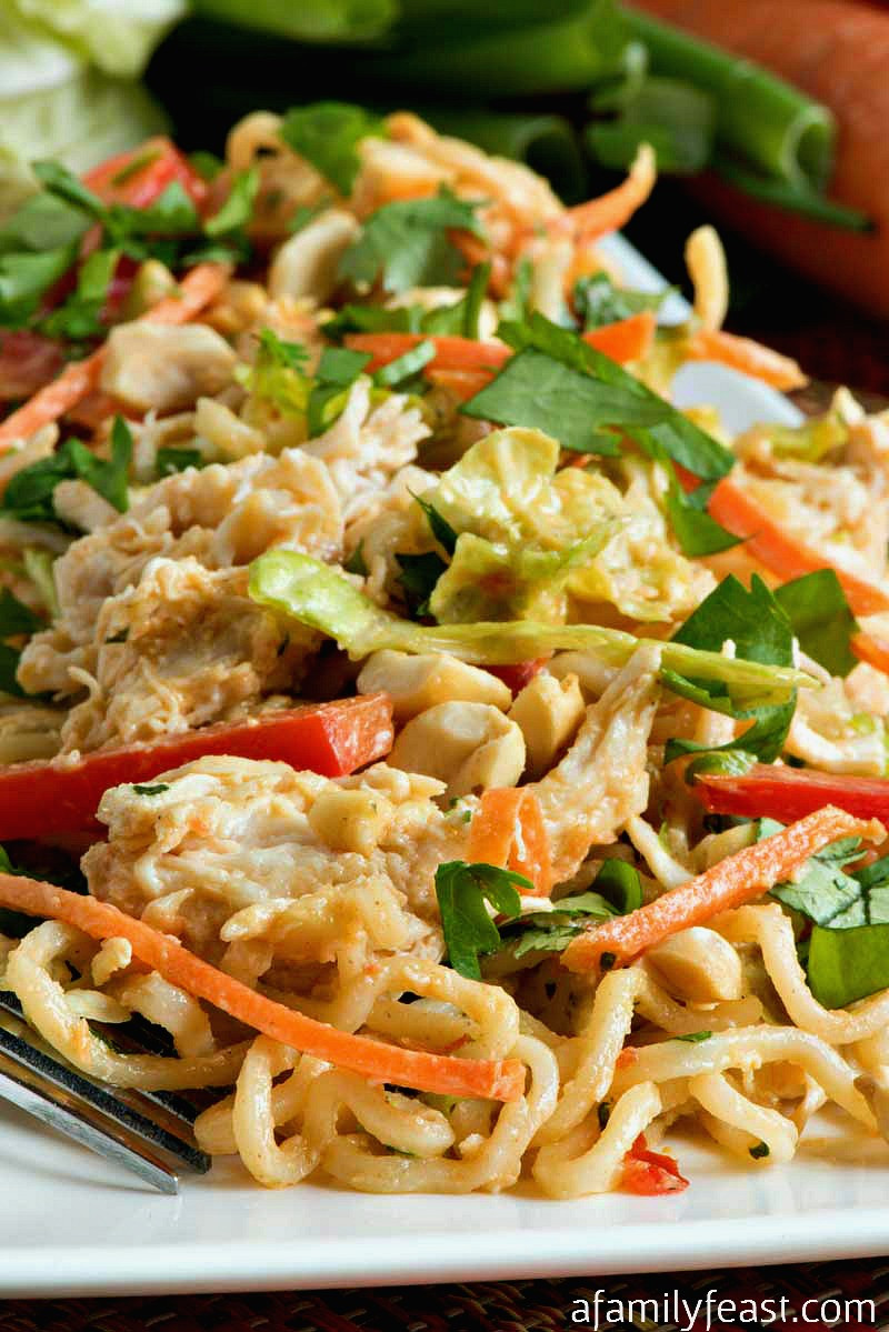 Chicken Noodle Salad
 Thai Peanut Chicken Noodle Salad