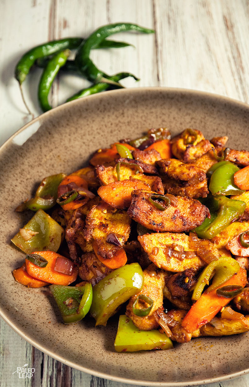 Chicken Recipes Indian
 Spicy Indian Chicken Stir Fry