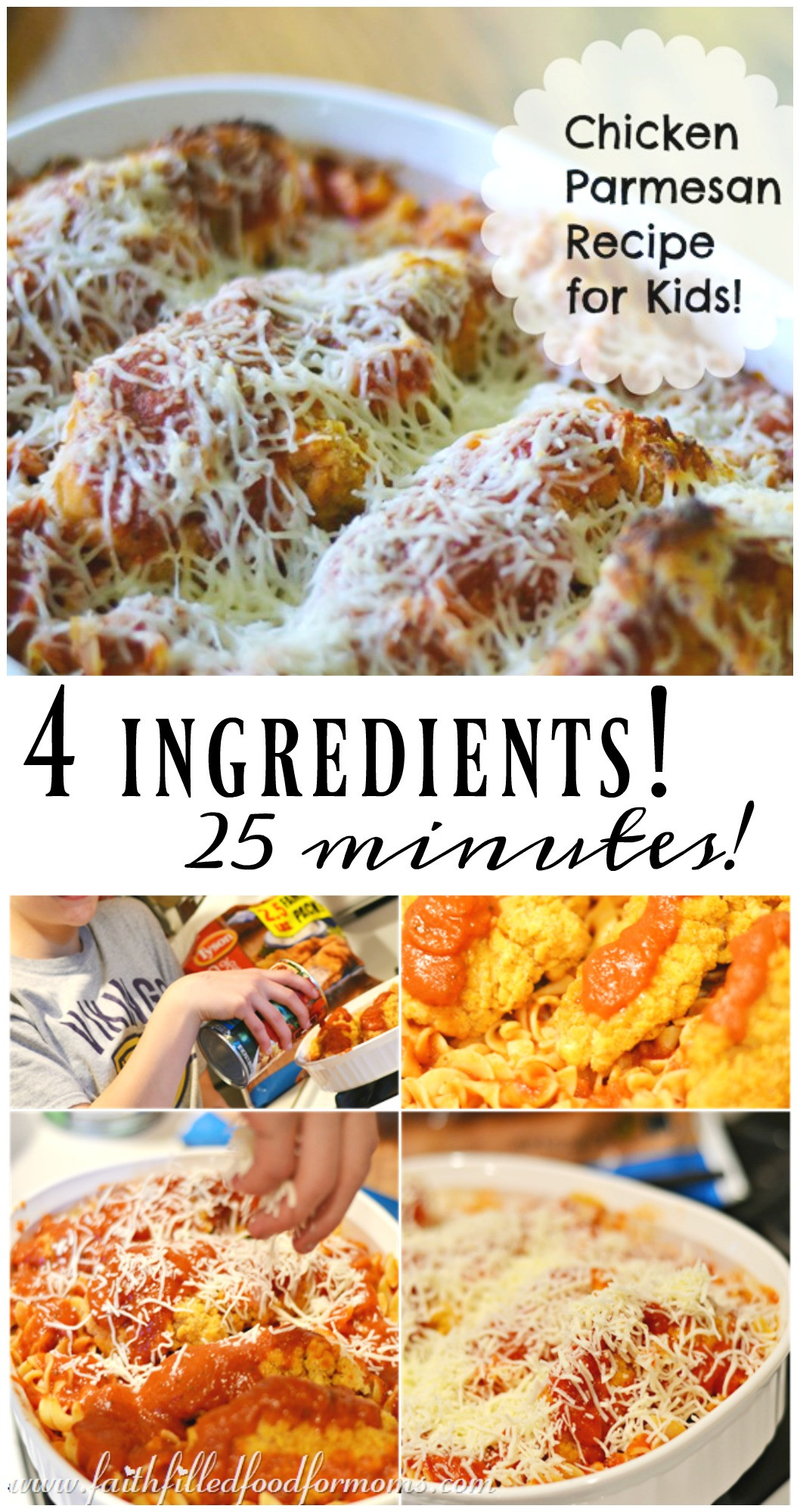 Chicken Recipes Kids Love
 Chicken Parmesan Recipe for Kids • Faith Filled Food for Moms