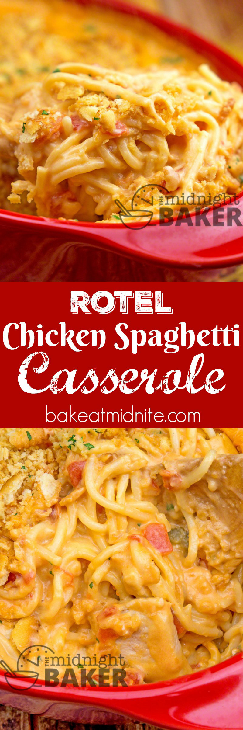 Chicken Rotel Casserole
 Rotel Chicken Spaghetti Casserole The Midnight Baker