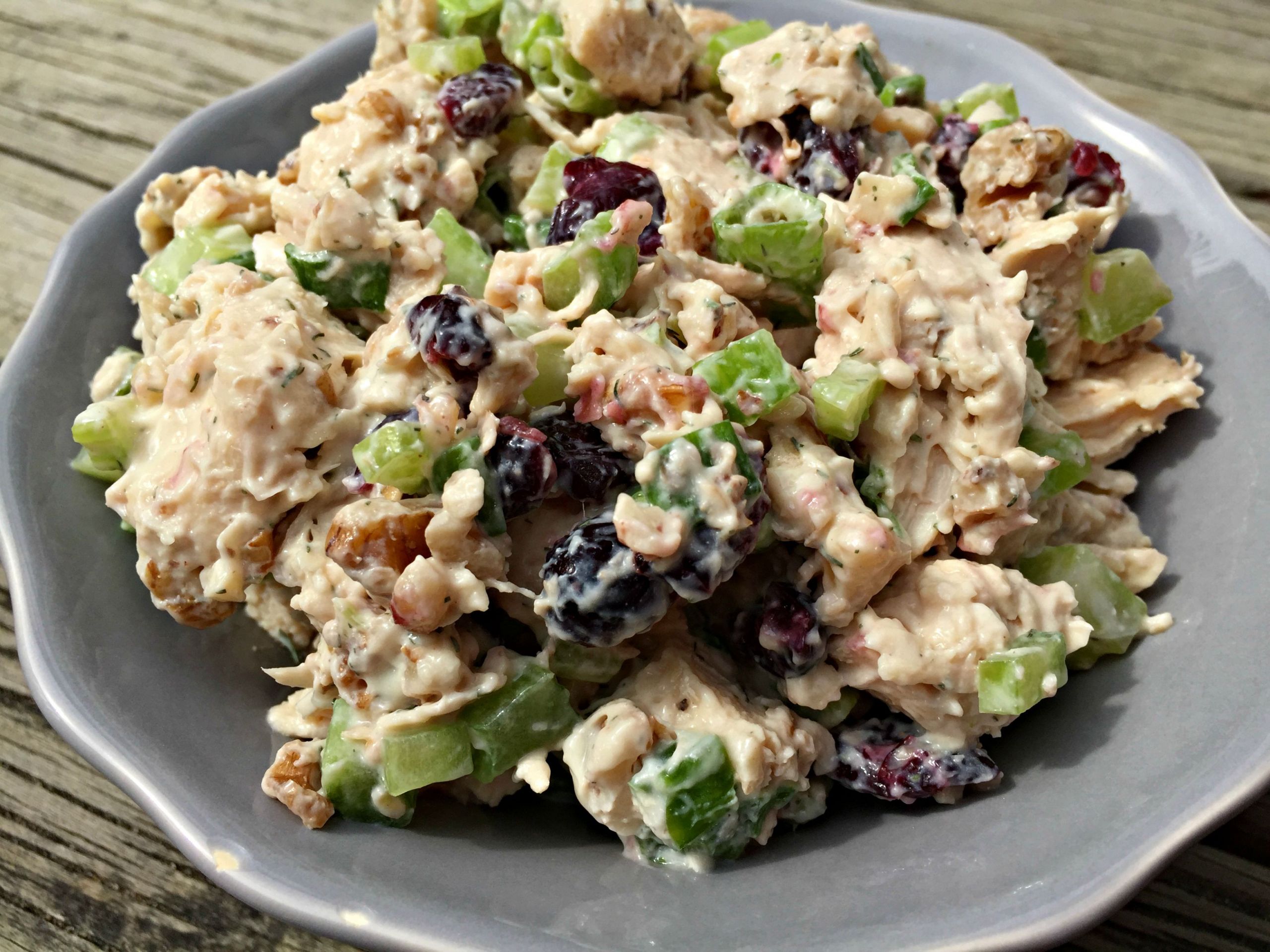 Chicken Salad Recipe With Cranberries
 Chicken Salad with Dried Cranberries and Walnuts