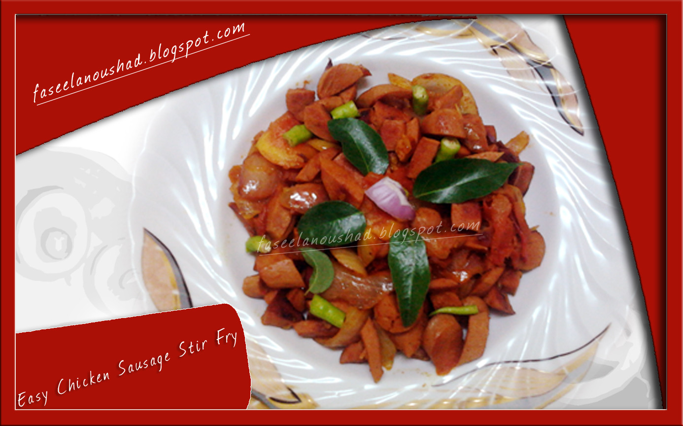 Chicken Sausage Stir Fry
 GOOD FOOD ENDS WITH GOOD TALK Chicken Sausage Stir Fry