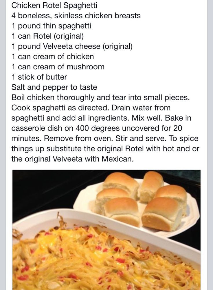 Chicken Spaghetti With Velveeta And Cream Of Mushroom
 The 25 best Rotel chicken spaghetti ideas on Pinterest
