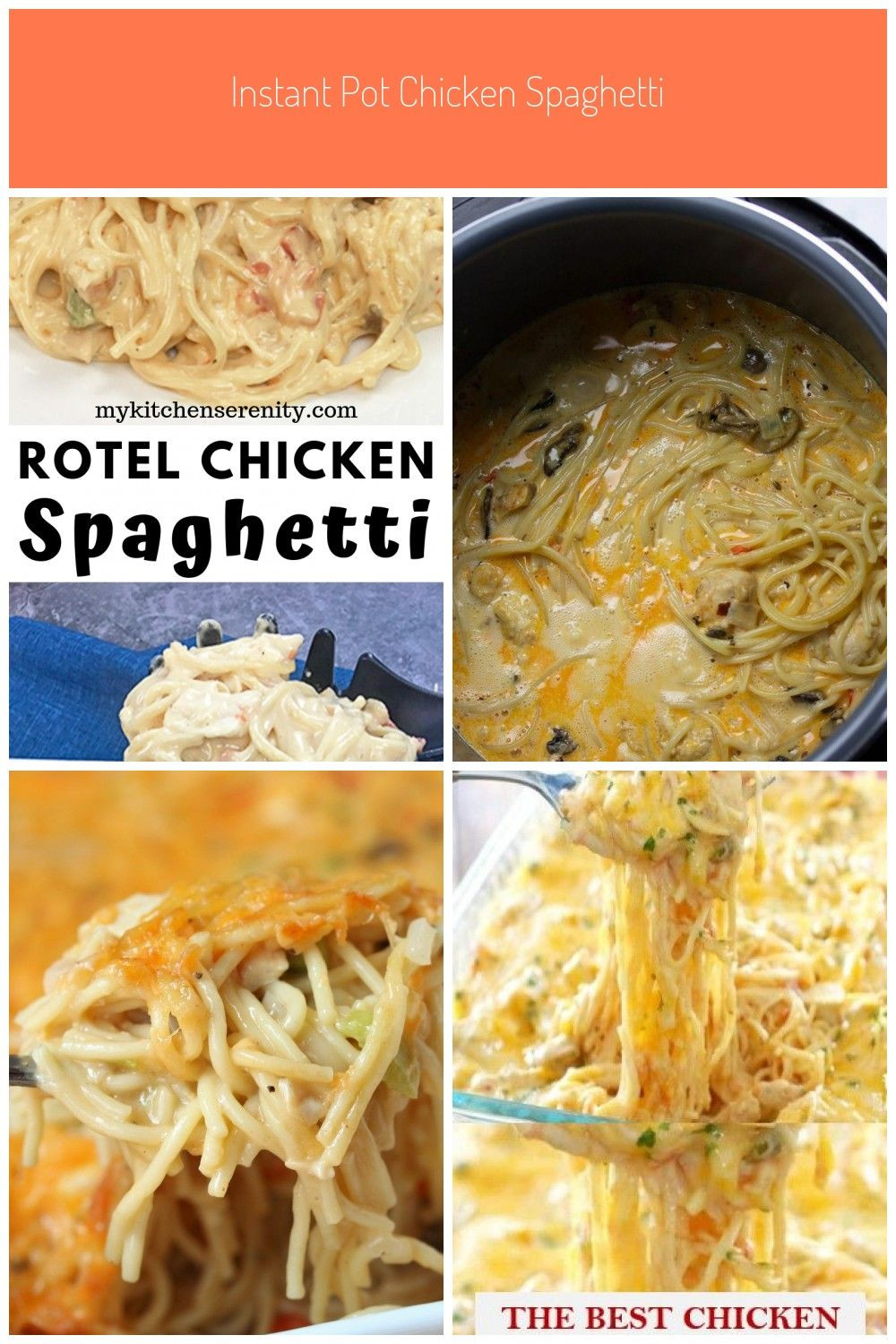 Chicken Spaghetti With Velveeta And Cream Of Mushroom
 Creamy chicken spaghetti made with rotisserie chicken