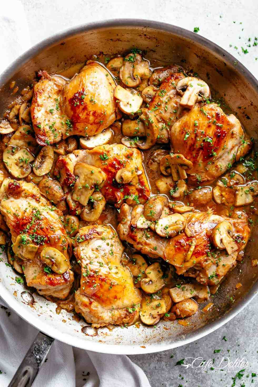 Chicken Thighs Mushroom
 Garlic Mushroom Chicken Thighs – TheDirtyGyro