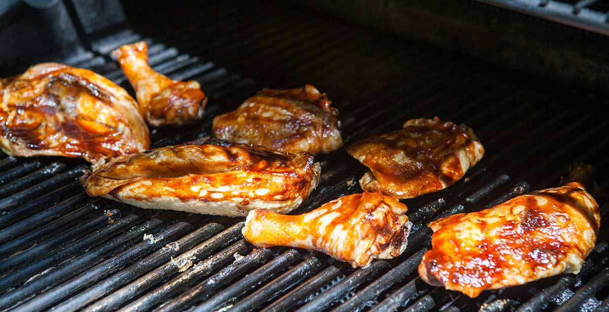 Chicken Thighs On Gas Grill
 Barbecued Chicken on the Grill Recipe