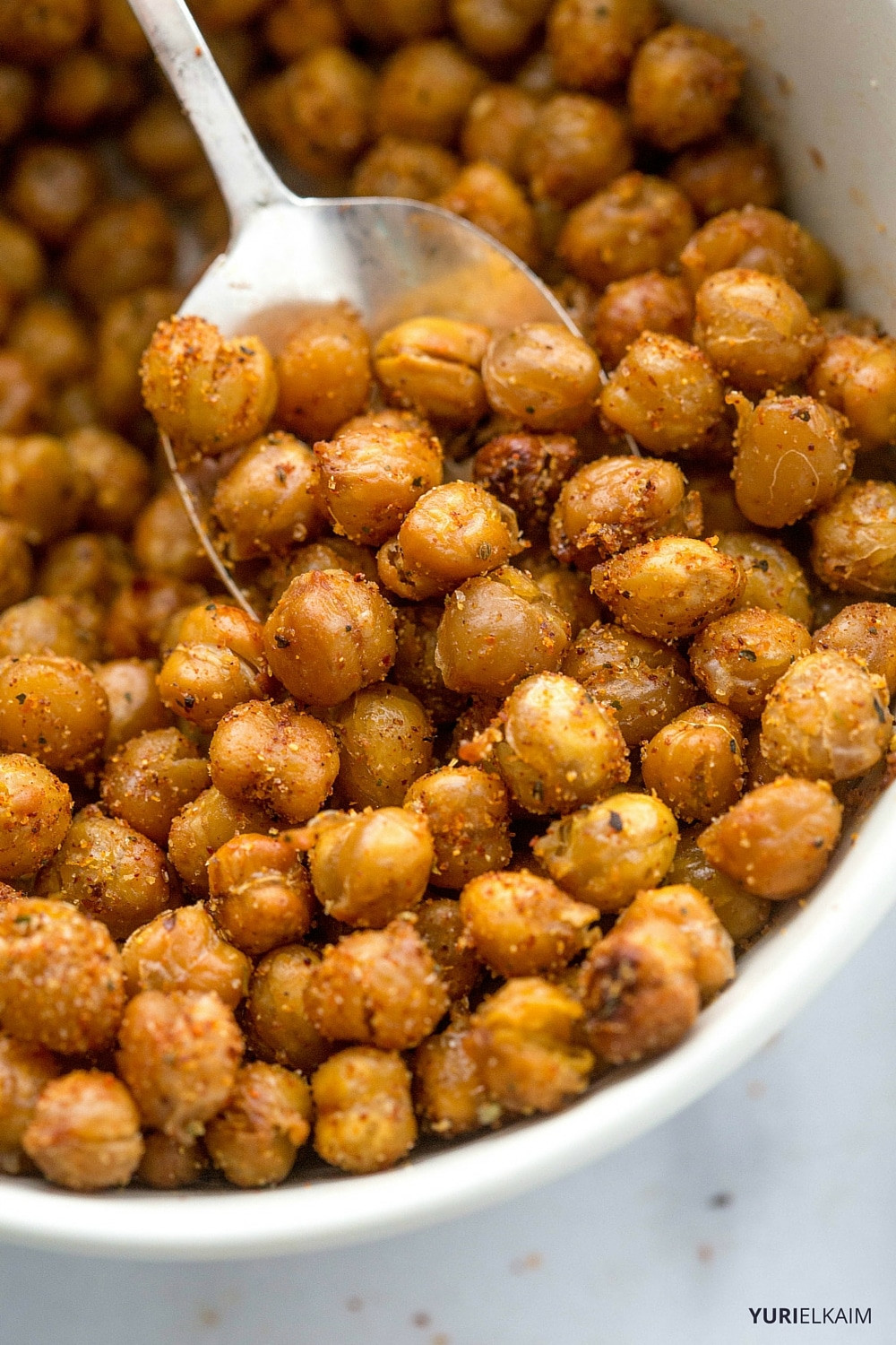 Chickpea Snacks Recipes
 Spicy Garlic Oven Roasted Chickpeas