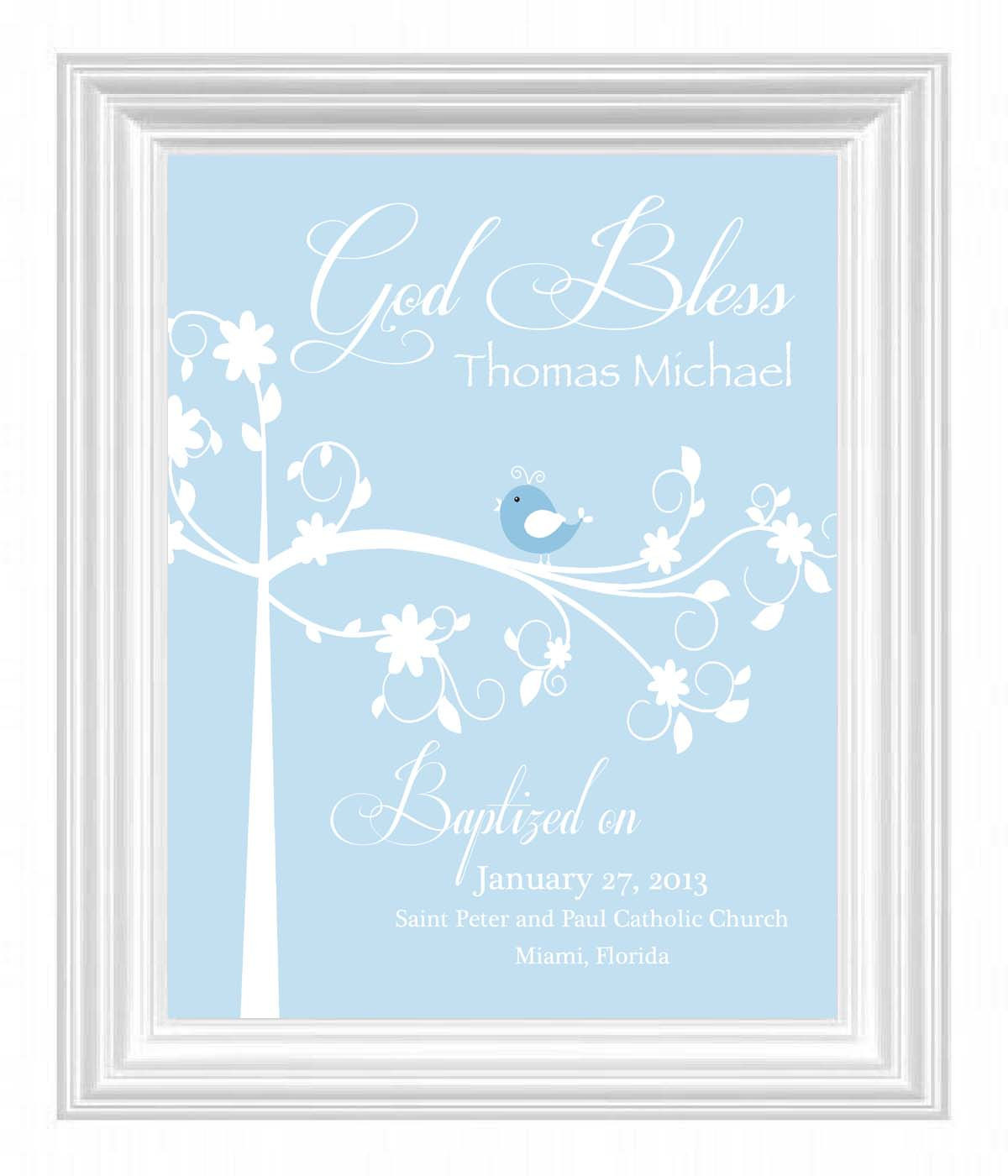 Child Baptism Gifts
 Christening Gift Baptism Gift Baby Boy Personalized Print