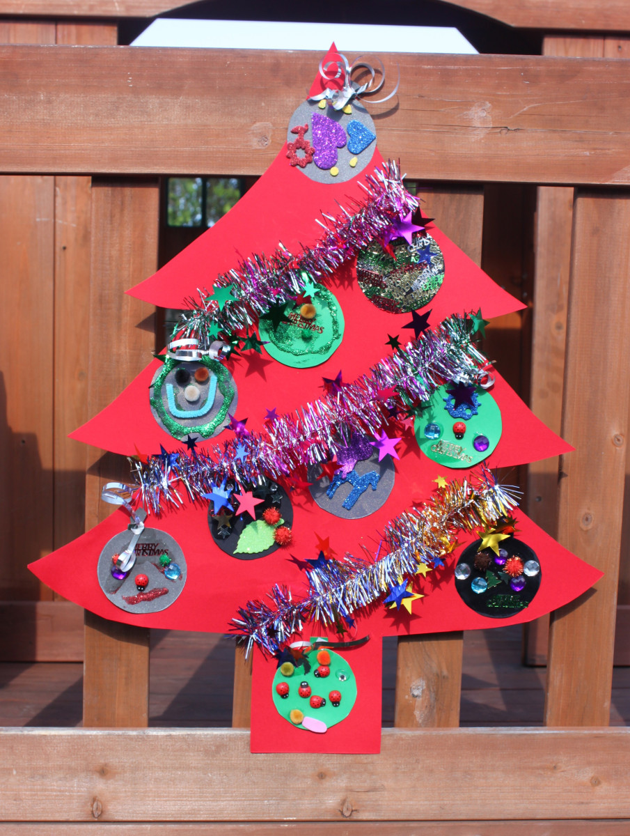 Child Craft Ideas For Christmas
 Christmas Kids Craft Flat Christmas Tree Decoration